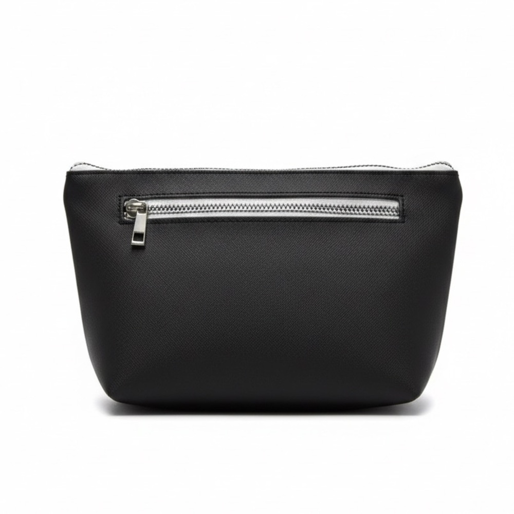 RAE DUNN black Cosmetic Bag Beauty Bag. 8.25“x2.75“x5.5“ NWT - Picture 3 of 9